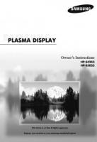 SAMSUNG HPS4253/5053OM TV Operating Manuals SAMSUNG HPS4253/5053OM TV Operating Manuals