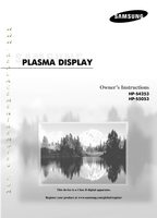 SAMSUNG HPS4253OM TV Operating Manuals SAMSUNG HPS4253OM TV Operating Manuals
