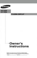 SAMSUNG HPT4254 HPT5054OM TV Operating Manuals SAMSUNG HPT4254 HPT5054OM TV Operating Manuals