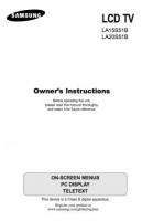Samsung LA15S51B TV Operating Manual
