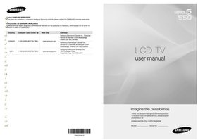 Samsung LN32C550J1FXZA LN40C550J1FXZA PN50C550G1FXZA TV Operating Manual