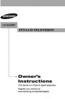 Samsung LNS2338 TV Operating Manual
