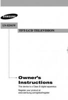 Samsung LNS2341 TV Operating Manual