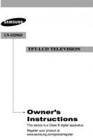 Samsung LNS3296 TV Operating Manual