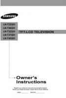 Samsung LNT2332H LNT3232H LNT4032H TV Operating Manual