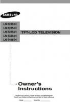 SAMSUNG LNT2353HOM TV Operating Manual