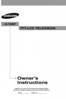 Samsung LNT4066 TV Operating Manual