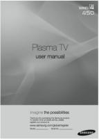Samsung PL50A450P1 TV Operating Manual