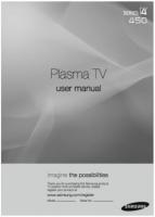 SAMSUNG PN42B450OM TV Operating Manuals SAMSUNG PN42B450OM TV Operating Manuals