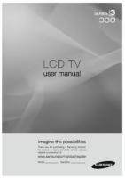 Samsung CS29D4S7X/AAG CT29K10MQ HLR4667WAX/XAA TV Operating Manual