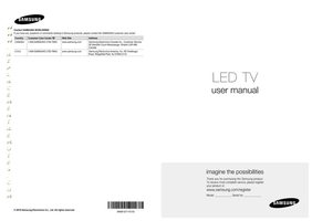 Samsung UN32D6500 UN40D6500 UN46D6500 TV Operating Manual