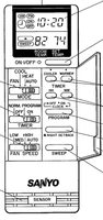 Sanyo KHS0922 Air Conditioner Remote Control