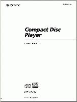 Sanyo CDPCE535 CD Player Operating Manual