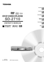Toshiba SD1700 SD1750 SD1800 DVD Player Operating Manuals