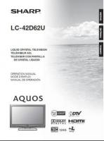 Sharp LC42D62U TV Operating Manual