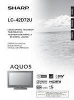 Sharp LC42D72U TV Operating Manual