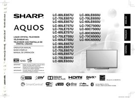 Sharp LC60C6500U LC60C7500U LC60LE650U TV Operating Manual