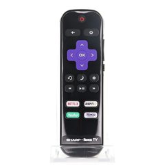 View Sharp LC-RCRUDUS-21 2020 ROKU TV Remote Control | Netflix | ESPN+ | Hulu | Roku Channel - LCRCRUDUS21 360&deg; photo gallery