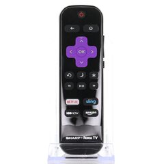 View Sharp LC-RCRUS-17 Roku TV Remote Control | 2016 | Netflix | Sling | HBO Now | Amazon - LCRCRUS17 360° photo gallery