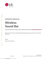 LG SL6Y Sound Bar System Operating Manual