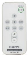 SONY RMTCM5IP WHITE Audio Remote Control