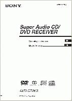 Sony AVDC70ES AVDLA2500PKG Audio/Video Receiver Operating Manual