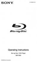 Sony BDPBX2 Blu-Ray DVD Player Operating Manual