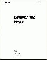 SONY CDPC310OM Operating Manuals SONY CDPC310OM Operating Manuals