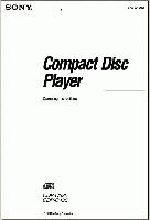 Sony CDPC435 CDPC535 CD Player Operating Manual