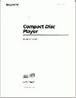 Sony CDPCA80ES Audio System Operating Manual