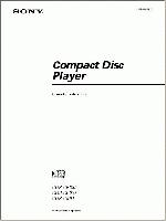 Sony CDPC591 CDPCE235 CDPCE335 Audio System Operating Manual