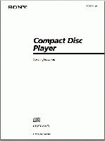 Sony CDPCX225 Audio System Operating Manual