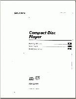 Sony CDPCX260 Audio System Operating Manual
