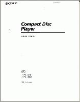 Sony CDPCX270 CDPCX90ES Audio System Operating Manual