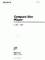 Sony CDPCX350 CDPCX555ES rmdx350 Audio/Video Receiver Operating Manual