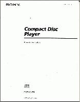 Sony CDPCX53 TV Operating Manual