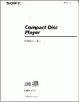 Sony CDPCX57 Audio System Operating Manual