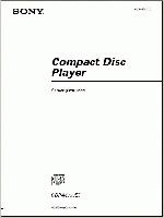 Sony CDPM333ES Audio System Operating Manual
