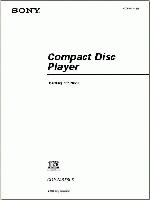 Sony CDPM555ES Audio System Operating Manual