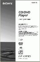Sony DVPNC555CSOM DVD Player Operating Manual