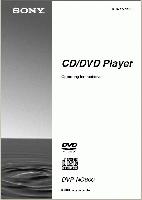 Sony DVPNC600 DVD Player Operating Manual