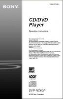 Sony DVPNC60P DVD Player Operating Manual