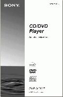 Sony DVPNC615 DVPNC615B DVPNC615S DVD Player Operating Manual