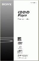 Sony DVP NC80V DVPNC80VB DVPNC80VS DVD Player Operating Manual