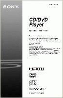 Sony DVPNC85H DVD Player Operating Manual