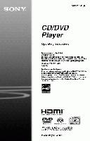 Sony DVPNS3100ES DVPNS3100ESB RMASP002 DVD Player Operating Manual