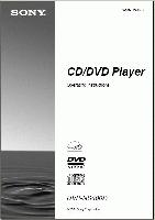 Sony DVPNS400D DVD Player Operating Manual