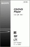 Sony DVPNS41P DVD Player Operating Manual