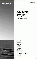 Sony DVPNS425P DVD Player Operating Manual