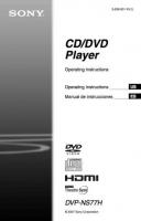 Sony DVPNS77HOM DVD Player Operating Manual